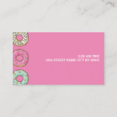 Donut Shop Bakery Caffe Pasty Visitekaartje (Achterkant)