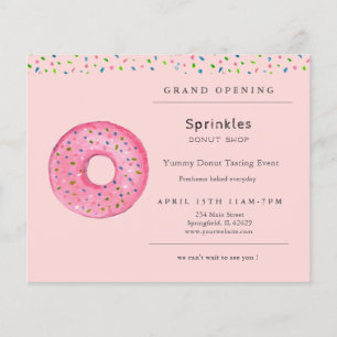 Donut Shop Grand Opening Flyer