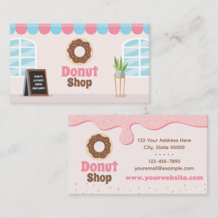 Donut Shop Sprinkles Visitekaartje