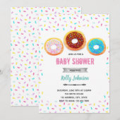Donut shower uitnodiging (Voorkant / Achterkant)