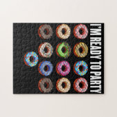 Donut Snack Food Funny Creative Pattern Legpuzzel (Horizontaal)