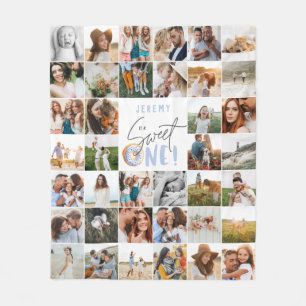 donut snoet 1 1 e verjaardag multi foto fleece bl 