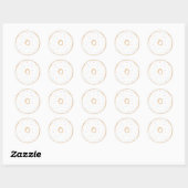 Donut Sprinkle Birthday Party Ronde Sticker (Vel)