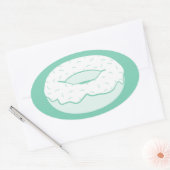 donut sprinkles ovale sticker (Envelop)