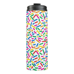 Donut Sprinkles Patronen Thermische Tumbler: Een P Thermosbeker