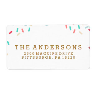 DONUT SPRINKLES RETOURADRES LABEL