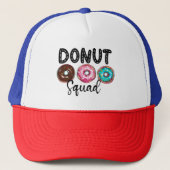 Donut Squad Group Matching Party Thema  Trucker Pet (Voorkant)