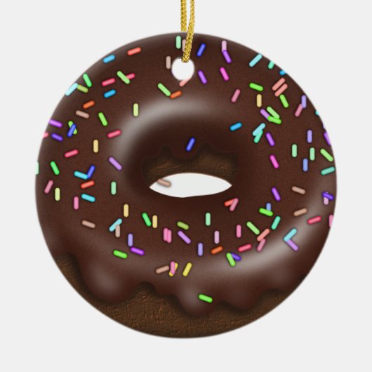 Donut - SRF Keramisch Ornament (Voorkant)