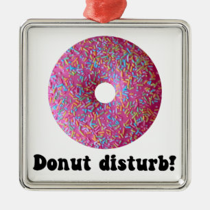 Donut storen metalen ornament