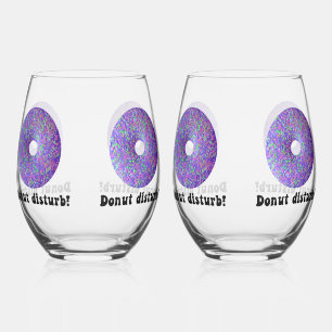 Donut storen wijnglas zonder voet