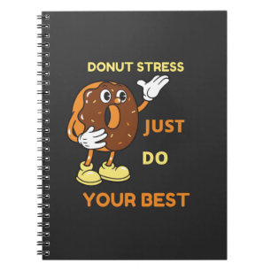 Donut Stress doet gewoon je best in de test Notitieboek