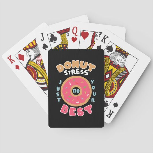 Donut Stress doet gewoon je best Pokerkaarten (Achterkant)