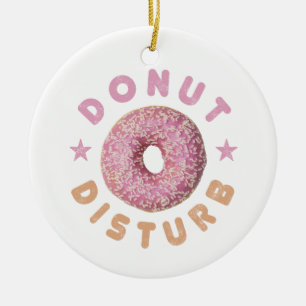 Donut Sturb Chill en Snack Grappige Zoete Tand Keramisch Ornament