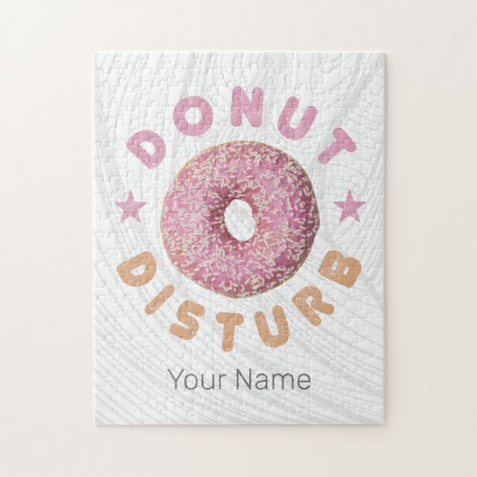 Donut Sturb Chill en Snack Grappige Zoete Tand Legpuzzel (Verticaal)