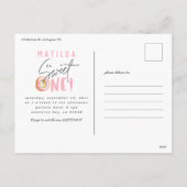 Donut sucré une invitation de 1er anniversaire (Dos)
