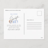 Donut sucré une invitation de 1er anniversaire (Dos)