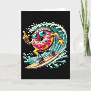 Donut surfen Surfer Donutliefhebber Surfboarder Kaart
