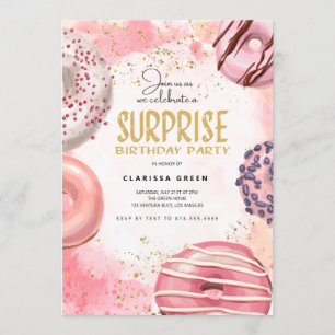Donut SURPRISE Invitation de la fête