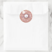 Donut Sweet Birthday Classic Round Sticker (Tas)