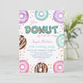Donut Sweet Birthday Kaart (Staand voorkant)