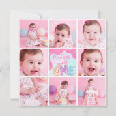 Donut Sweet One Invitation (Devant)