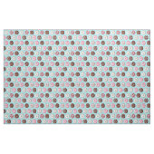 Donut Sweets op Blue Fabric Print Stof (Fat Quarter)