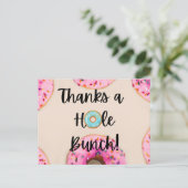 Donut thema Bedankt kaarten (Staand voorkant)