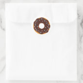 Donut thema ronde sticker (Tas)