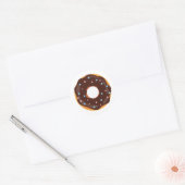 Donut thema ronde sticker (Envelop)