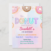 Donut Thématique 5e Anniversaire Fête Invitation (Devant)
