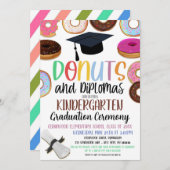 Donut Theme Afstuderen Invitation Kaart (Voorkant / Achterkant)