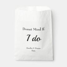 Donut ThMED Wedding Favor Bags