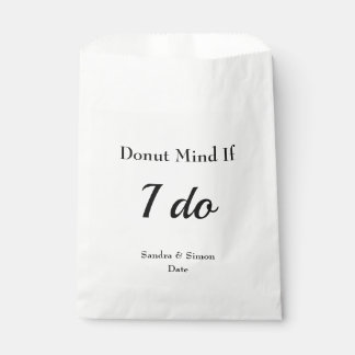 Donut ThMED Wedding Favor Bags Bedankzakje