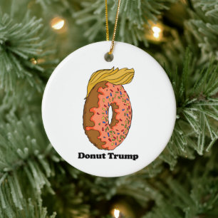 Donut Trump - - Politiek - Keramisch Ornament