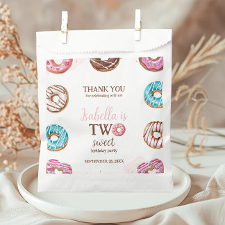 Donut Twee Zoete Meisje Sprinkles Bedankzakje