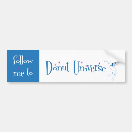 Donut Universe Bumpersticker (Voorkant)