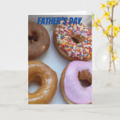 Donut Vaderdag plezier Kaart (Gele Bloem)