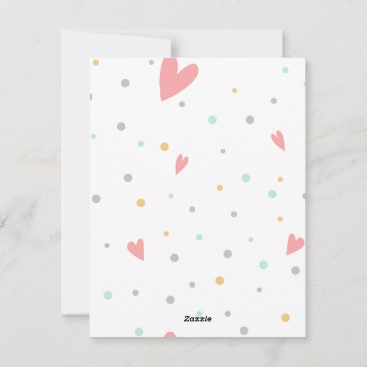 Donut Valentijn Holiday Card Feestdagenkaart (Achterkant)