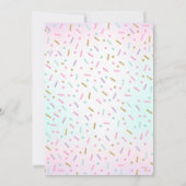 Donut Verjaardag Uitnodiging Donut Grow Up Party (Achterkant)