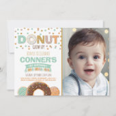 Donut Verjaardag Uitnodiging Donut Grow Up Party (Voorkant)