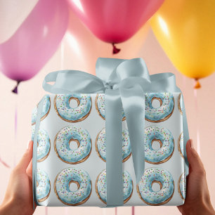 Donut Verjaardags Inpakpapier Zoete Donut Feestj