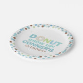 Donut Verjaardagspartij Papier Bord 7" Donut Grow  (Gekanteld)