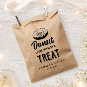 Donut Verlaat Ons Niet Zonder Een Behandeling Tr Bedankzakje