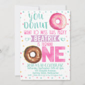 Donut veut manquer cette 1ère invitation d'anniver (Devant)