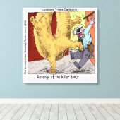 Donut Vs Police Drôle Drôle Dessin Sur Toile Impri (Insitu (Plancher de Bois))