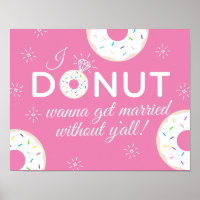 Donut Wanna Se Marier Sans Votre Poster
