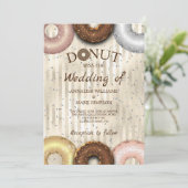 DONUT WEDDING INVITATION KAART (Staand voorkant)