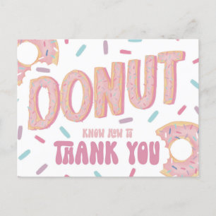 Donut weet hoe je je creditcard kunt bedanken briefkaart