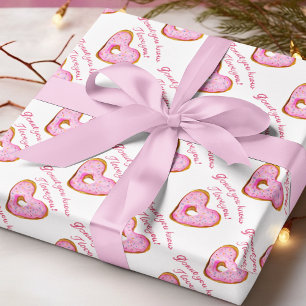 Donut, weet je dat ik van jouw roze donut houd cadeaupapier