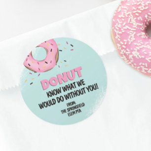 Donut Weet Wat Ik Zonder Jou Zou Doen Donut  Ronde Sticker